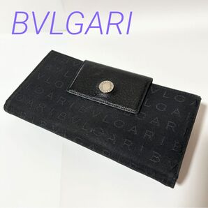BVLGARI ブルガリ キャンバス 二つ折り 長財布