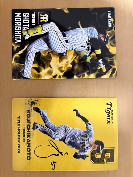 プロ野球チップス カルビー 阪神タイガース 森下&近本セット