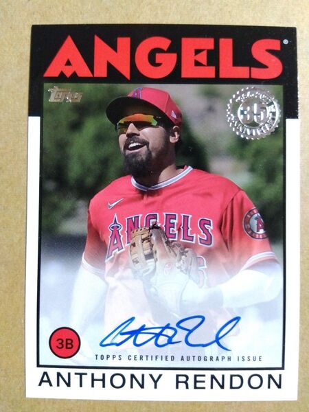 2021 Topps Anthony Rendon "1986" Auto. 〜 アンソニー・レンドン1986年型直筆サインカード