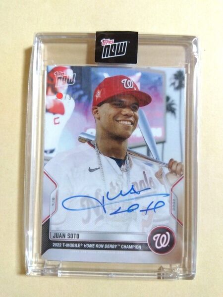 2022.7.18 Topps now 567A Juan Soto Auto. 〜 ホアン・ソト 直筆サインカード 99枚限定