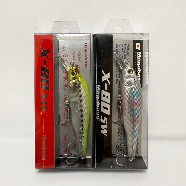 メガバス X-80 ジュニア SW 2個 ハチマル 新品未開封Megabass X-80 Jr. SW, Set of 2