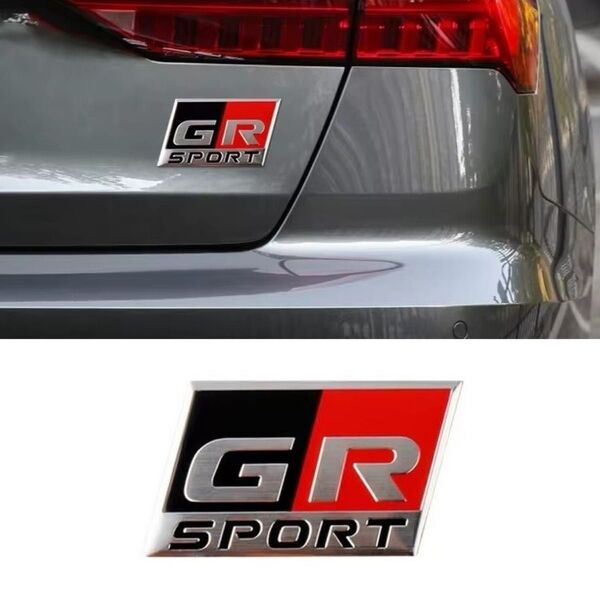 GR SPORT トヨタ TOYOTA GAZOO Racing アルミ エンブレム ステッカー バッジ バッチ TRD e