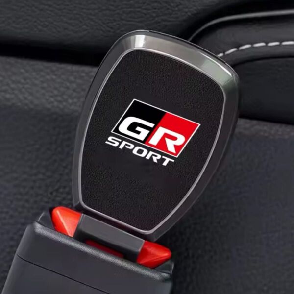 GR SPORT トヨタ GAZOO Racing シートベルトエクステンダー 延長バックル レザー仕様 ブラック 黒 TRD s