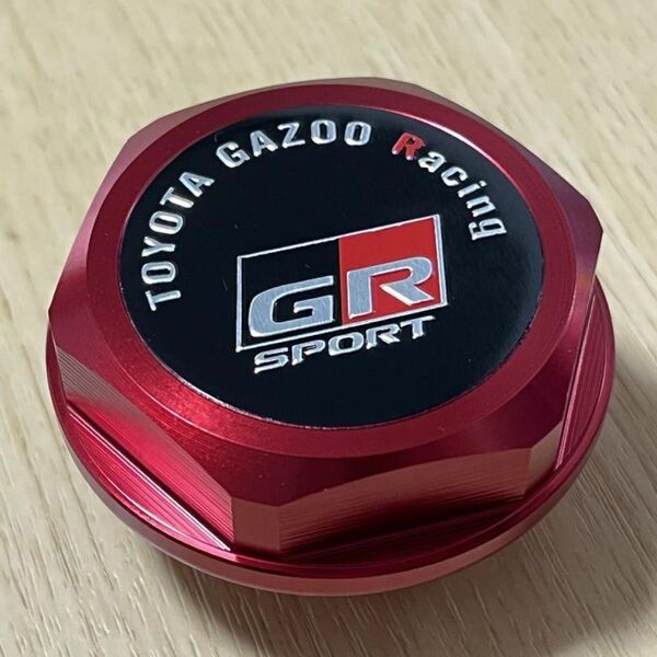 GR SPORT トヨタ TOYOTA GAZOO Racing アルミニウム オイルフィラーキャップ アルマイト加工 レッド g