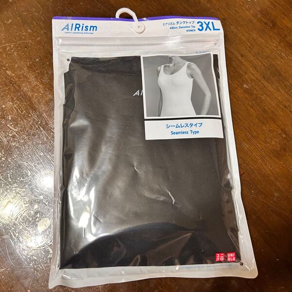 ユニクロ エアリズム タンクトップ 3XL ブラック 未使用