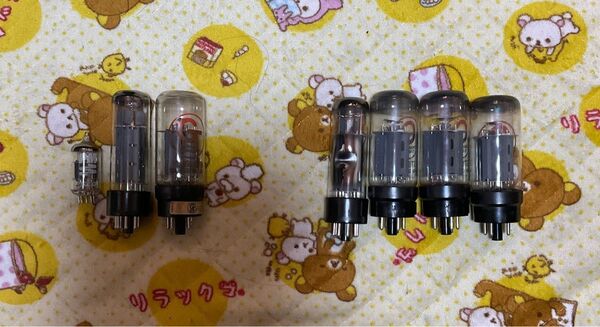 ジャンク真空管 エレハモEL34 2本、groove tube GT6L6R 4本、PM ECC83 1本