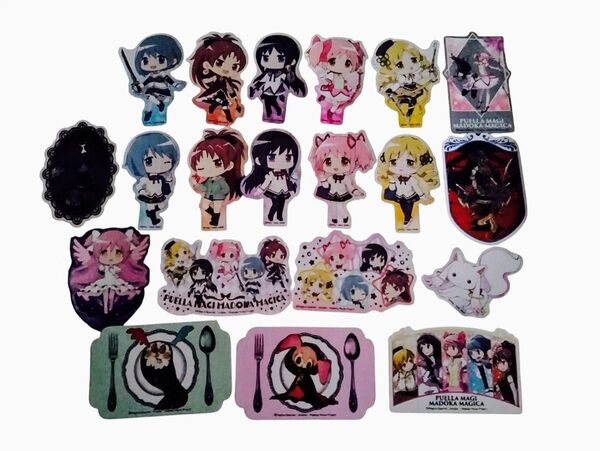 魔法少女まどか☆マギカ★ダイカットステッカー シークレット2種含む 全20種★まどマギ ダイソー★開封後未使用品★