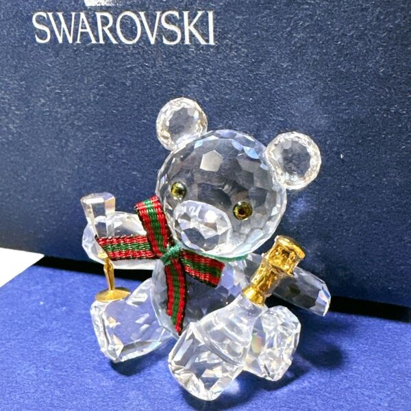 SWAROVSKI スワロフスキー クリスベア 置物 オブジェ セレブレーション 乾杯