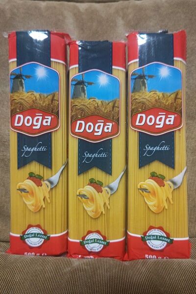 トルコ産 デュラム小麦のセモリナ スパゲッティ パスタ 麺類 1.6mm 500g 3袋 セット売り まとめ売り