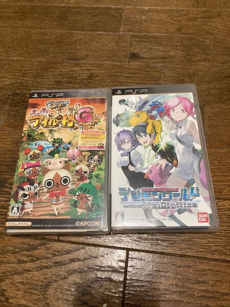 PSP ソフト デジモンワールド Re Digitize モンハン日記 ぽかぽかアイルー村G