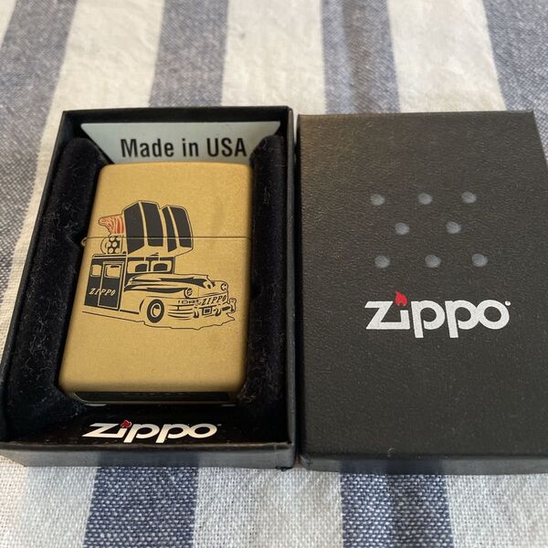 Zippo ジッポ CAR ANNIVERSARY 2015年製 新品未使用 箱付き 80周年記念モデル オイルライター ジッポー