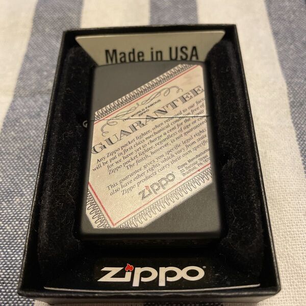 Zippo ジッポ GUARANTEE 2015年製 新品未使用 80周年記念モデル オイルライター ジッポー 喫煙具 箱付き