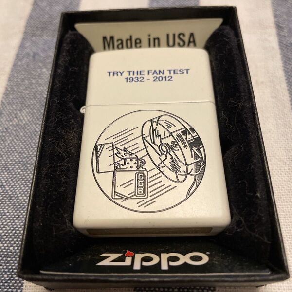 Zippo ジッポ FAN TEST オイルライター 2015年製 80周年記念モデル 喫煙具 ジッポー 新品未使用 箱付き