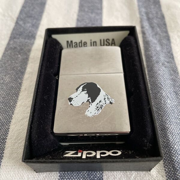 Zippo ジッポ DOG 2015年製 80周年記念モデル オイルライター 喫煙具 ジッポー 新品未使用 箱付き
