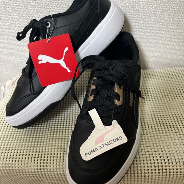 PUMA ATSUZOKO スニーカー 23.5cm ブラック ゴールド