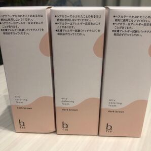 b.ris airy coloring foam ダークブラウン 3個セット