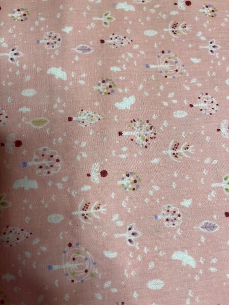 木とことりのダブルガーゼ 生地幅×50センチ