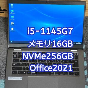 Dell Latitude 5320 i5-1145G7 メモリ16GB NVMe256GB 13.3型FHD office ①