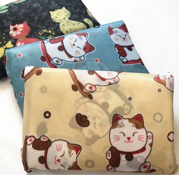 大きめのエコバッグ 折りたたみ おしゃれ エコバック綺麗 猫柄 3袋プレゼント 大型軽量 買い物袋 大型軽量男女兼用
