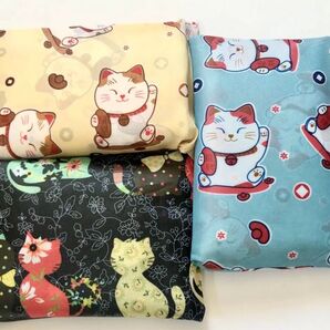 大きめのエコバッグ 折りたたみ 便利 買い物袋 エコバック 大容量可愛い猫柄3袋