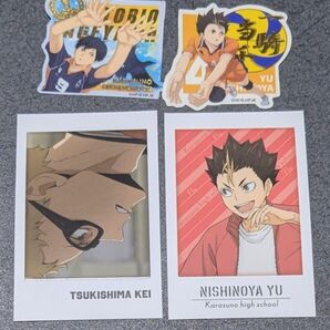 ハイキュ ー 影山飛雄、西谷夕ステッカーセット&月島蛍、西谷夕 キャラポトレ