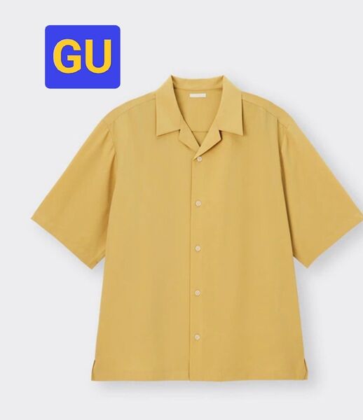 GU/ジーユー オープンカラーシャツ(5分袖)