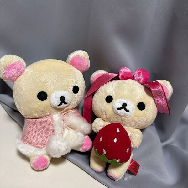 希少 コリラックマ2体まとめ売り ピンクケープ&いちご (リラックマ)