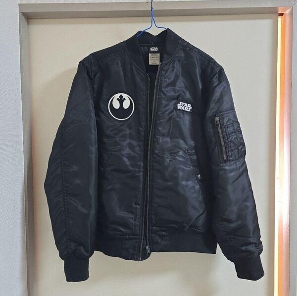 STAR WARS ブラック MA-1 フライトジャケット