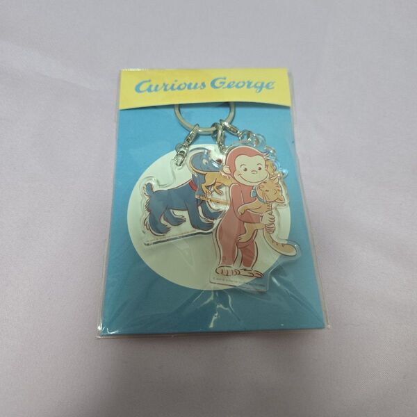 Curious George おさるのジョージ 3連アクリルキーホルダー