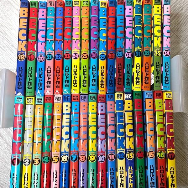 BECK ベック 全巻 1〜34巻セット ハロルド作石 全巻セット