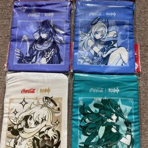 Genshin Impact 原神 コカコーラ 巾着ポーチ 4種
