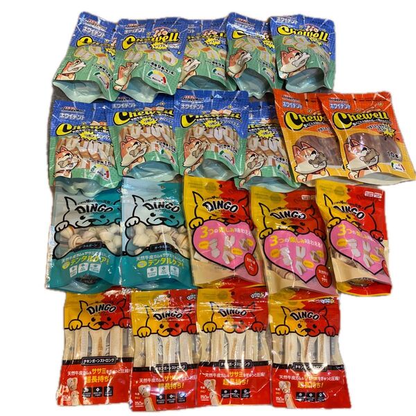 ドギーマン ホワイデント チュウ 20袋 まとめ売り チューウェル ディンゴ DINGO