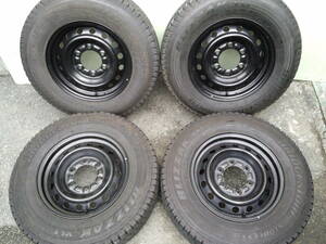 HIACE 200 Hiace original steel wheel 6H 195/80R15 107/105L burr mountain studless Bridgestone Blizzak VL1 Regius Ace SUPER GL