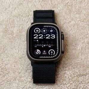 ☆最新 美品 ブラックチタニウム Apple Watch ultra2 Titanium 49mm アップルウォッチ 916