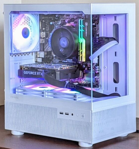 2面ガラス ゲーミングPC Ryzen5 5600 RTX4060Ti Wi-Fi
