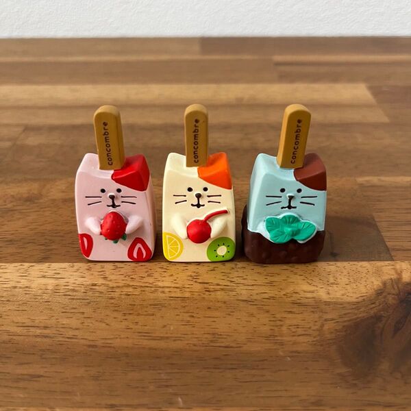 デコレ コンコンブル 雪猫アイス店 にゃんこアイスバーセット