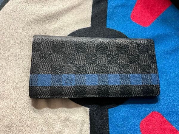 ルイヴィトン 長財布 ブラザ ダミエグラフィット 二つ折り財布 LOUIS VUITTON