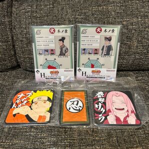 一番くじ ナルト 中忍試験編 クリアケーススタンド ラバーコースター 5点セット