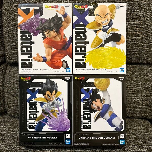ドラゴンボール G×materia ヤムチャ クリリン 孫悟飯 ベジータ 4点