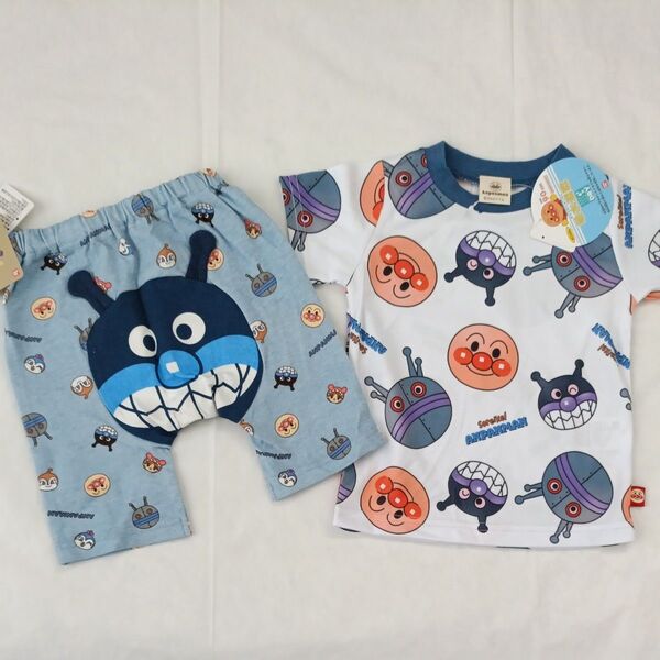 来たる夏! 90cm アンパンマン Tシャツ 半袖 男の子 総柄 Tシャツ セット 短パン