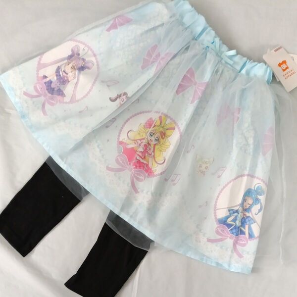 110cm 7分丈 スパッツスカート スカッツ キミとアイドルプリキュア レギンス スカート