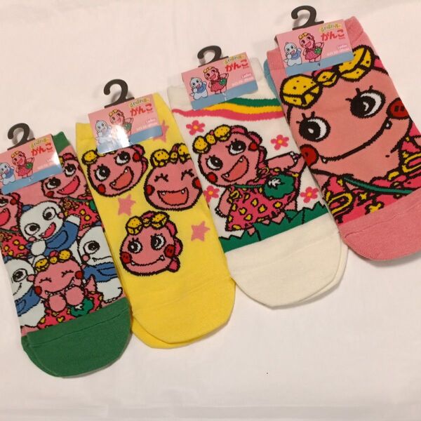 がんこちゃん 靴下 親子お揃い ペア ソックス 23-25cm ディックブルーナ アンパンマンコレクション 保育士 保育園 先生