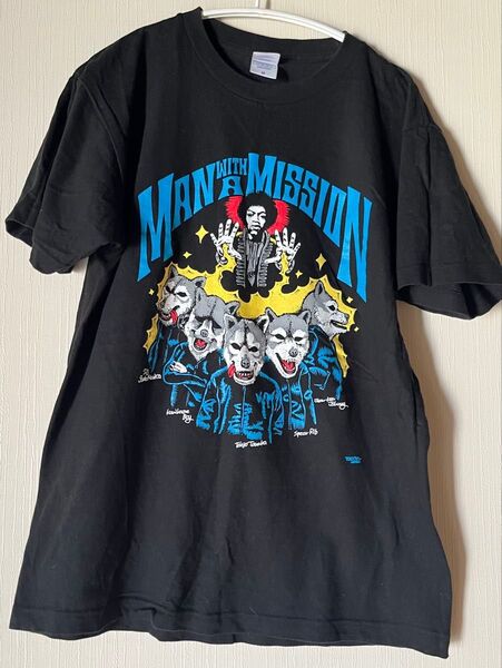 【美品】MAN WITH A MISSION Tシャツ Mサイズ 黒