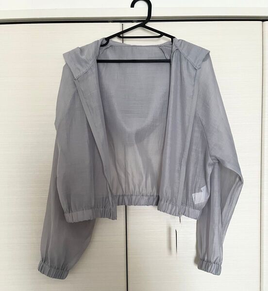 新品・タグ付き★しまむら シアーパーカー グレー L