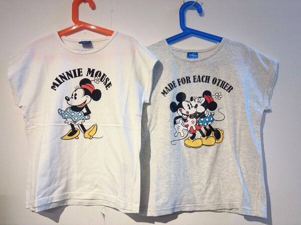 ミッキー&ミニーTシャツ(キッズ150cm)2枚セット