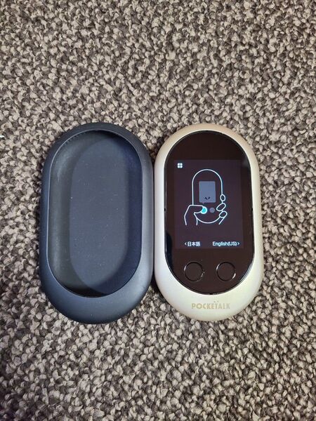 ポケトークW POCKETALK W 翻訳機 画面保護シール ゴールド
