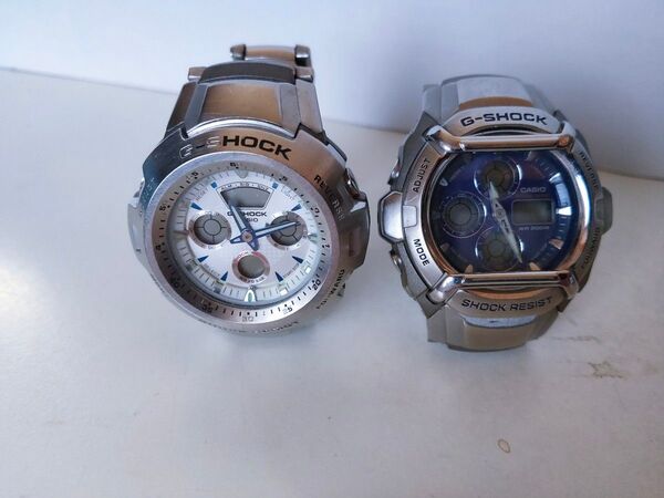 CASIO G-SHOCK ジャンク腕時計パーツ取り 2個 G-511D、G-701D