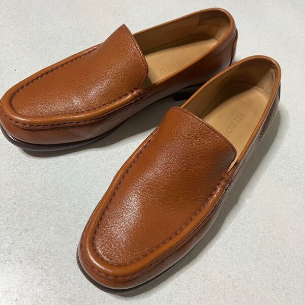 HIROFU ローファー モカシン シューズ イタリア製 レザー 22.5cm