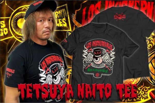 内藤哲也 Tシャツ ロスインゴベルナブレスデハポン 新日本プロレス SANADA 鷹木信悟 高橋ヒロム G1チャンピオン 辻陽太