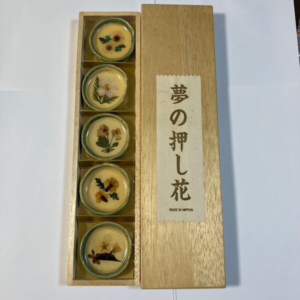 夢の押し花 5枚個セット 箸置き